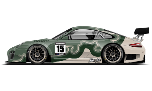 Porsche Military-style camo circuit livery in green, for sale