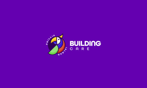 Phillip Island Building Care logo with colorful circular design for property maintenance