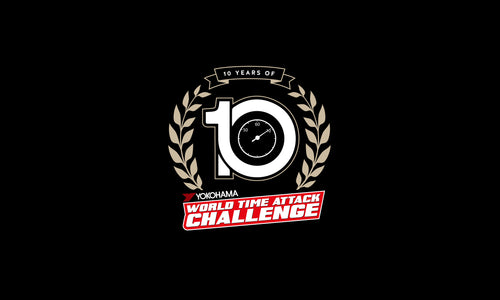 World Time Attack Challenge 10 Year Anniversary logo with laurel wreath.