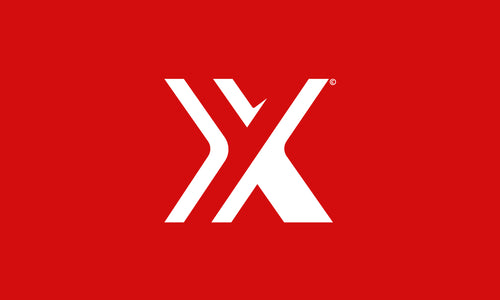 YX Media logo in red and white with bold, modern design.