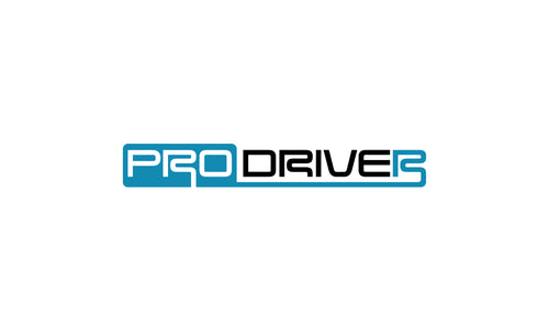 Prodriver logo in blue and white with sleek, modern font.