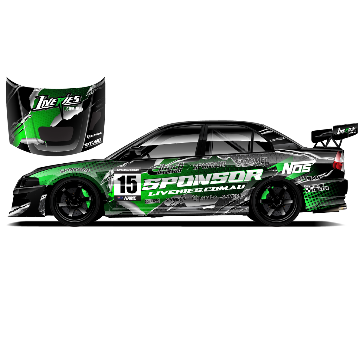 Python Livery Motorsport Livery Portfolio | Tiana Creative